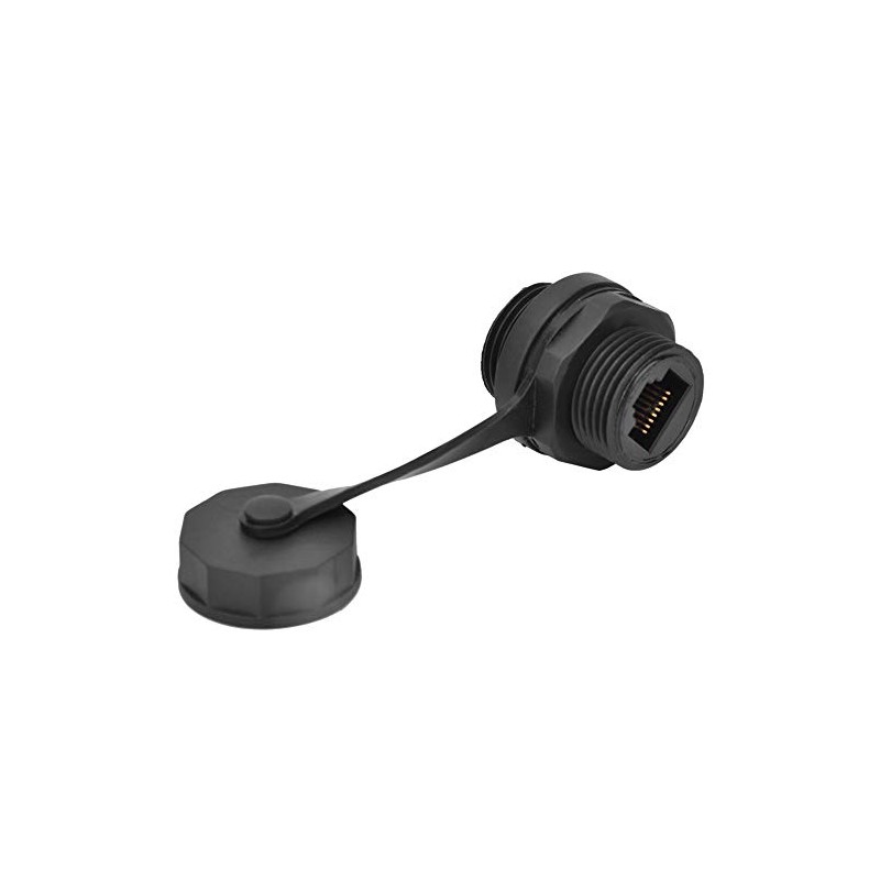 Conector RJ45 Hembra Impermeable para Extensión de Cable de Red