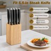 8 Slots Steak Knife Block Holder, 5.5" Wooden Small Knife
