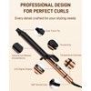 MESCOMB 1 Inch Curling Iron for Long Hair - Dual