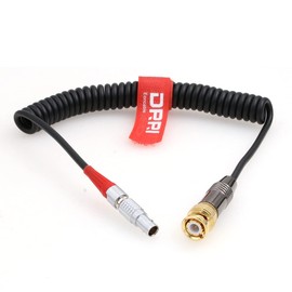 DRRI Ambient Recording LTC-Out Lockit Timecode Out Cable 5 Pin to BNC (Spiral Cable)