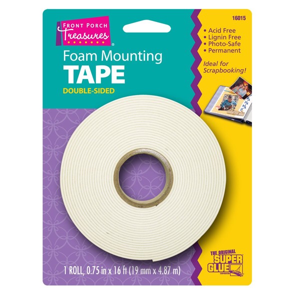 Super Glue Super Glue 16015-12 Foam Mounting Tape Roll, 12-Pack(Pack of 12)