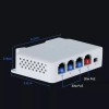 DiySecurityCameraWorld 4-Port Gigabit POE Extender Network Switch Repeater IEEE802.3af/at PoE