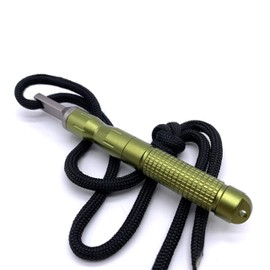 Forest Fundamentals Ferro Rod Fire Steel & Striker | Aluminium EDC Nano Ferrocerium Rod | Free Spare Parts | Waterproof Ultra Small Fire Starter | Bushcraft Camping Fire Lighting (Orange)