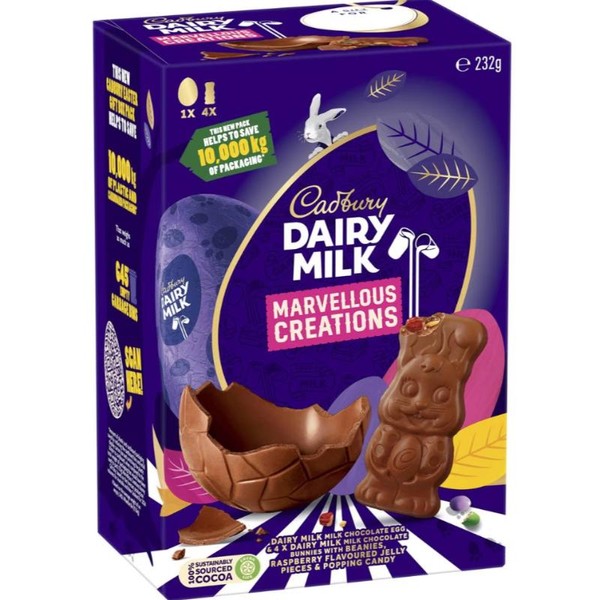 Cadbury Dairy Milk Chocolate Marvellous Creations Bunny Gift Box 232g