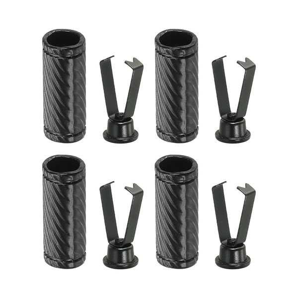PATIKIL Shoelace Tips, 4 Pack Zinc Alloy Shoelace Head Cylindrical