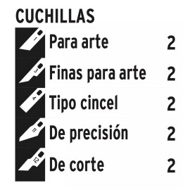 Truper EXA-11 Juego De Exactos Hobby Con Estuche 13 Piezas