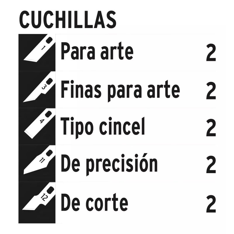 Truper EXA-11 Juego De Exactos Hobby Con Estuche 13 Piezas