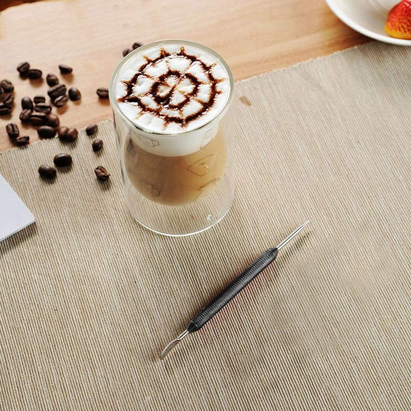Coffee Latte Art Pen, Stainless Steel Spice Cappuccino Pull Needle