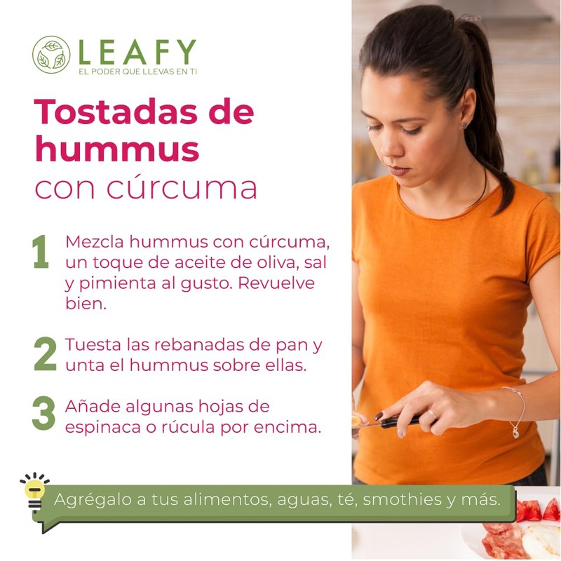 Leafy Pack 2 Cúrcuma en Polvo Orgánica Antiinflamatorio 200g