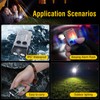 BORUIT V20 Small Powerful Flashlight 180°Head Swivels Super Bright with