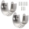 Creatyi Heavy Duty Closet Rod Brackets Closet Shower Rod Bracket