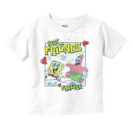 Spongebob Patrick Best Friend Forever Toddler Boy Girl T Shirt White