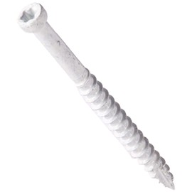 WoodPro Fasteners TH7X2W-1 Number-7 by 2-Inch Trim Head Wood Construction Screws, T10, 1-Pound Net Weight, White