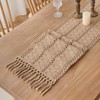 Voreppy Brown Table Runner Boho Farmhouse Table Runners for Dining