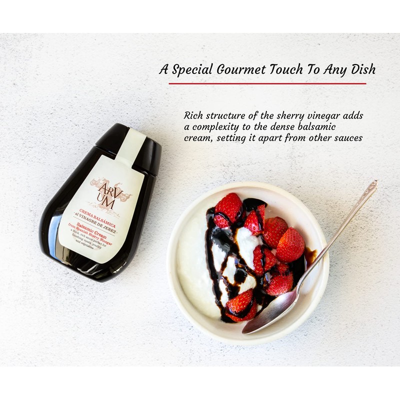Arvum Balsamic Cream | Imported from Spain | Sherry Vinegar