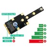 M.2 NGFF NVME SSD Adapter, Mini PCIE to M.2 M