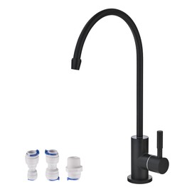 Havin Black Bar Sink Faucet, RO Water Filter Faucet,Drinking Water Faucet fits Most Water Filtration System, Kitchen Reverse Osmosis Faucet, Stainless Steel Filter Tap, Beverage Faucet for Bar Sink