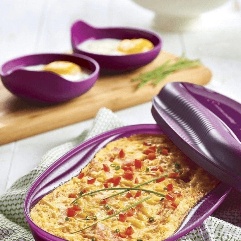 Tupperware Microwave Breakfast Maker with Egg Inserts