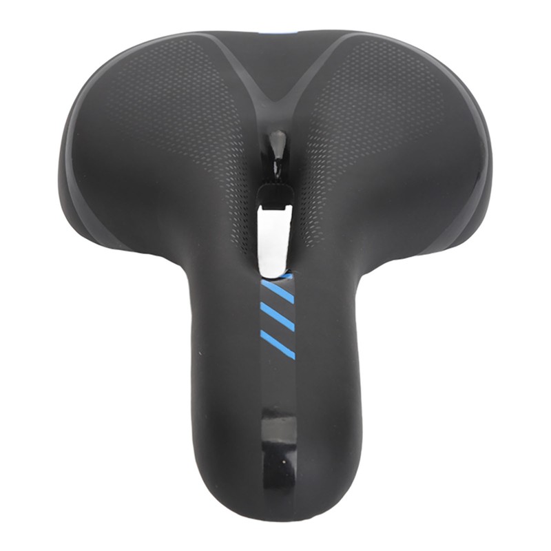 Road Bike Saddle Black Hollow Ergonomic Soft Silicone Sponge Tail