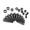 LBZ4ZUONISP 24PC Ear Gauge Stretching Kit Acrylic Tapers and Surgical