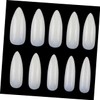 Healeved 600pcs Water Drop Shape Nail Decals Long Pointed Nail