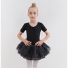 Girls Tutu Skirt 4 Layered Tulle Sparkly Ballet Skirt Sequines