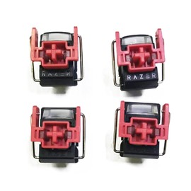 Generic 4Pcs Red Optical Switches V2 Hot Swap Slient Switch for Razer Huntsman Elite Gaming Mechanical Keyboard Linear clicky