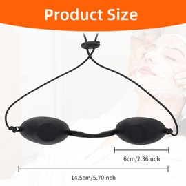 TENGEE Solarium Glasses - UV & Infrared Safety Glasses for Beauty Clinics and Instruments - Eye Patch for UV Infrared LED Light Therapy