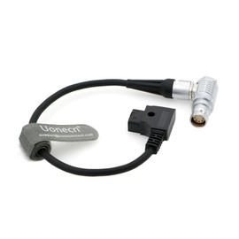 Uonecn Arri Alexa Mini Camera Power Cable Right Angle 2B 8 pin Female to D-tap 25cm