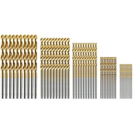 zmart HSS Drilling Blades 50 Blades 1 1.5 0.08 inch (2 2.5 mm) 10 Each Titanium Coated