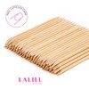 LALILL Wooden Sticks, Pack of 100, Cuticle Pusher, Wooden Orange