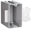 Single Gang Plastic Front Bracket Box, for Wood and Steel