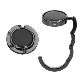 kwmobile Purse Hanger for Table (Set of 2) - Purse Hook for Table - Folding Handbag Hanger - Portable Bag Holder