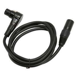 Microphone Cable XLR Male to 90 Degree Female Lossless Signal Stable Connection for Microphones, Stage Lights, DMX Lights, Mixers - HiFi Sound