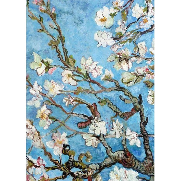 GRAPH NOTEBOOK - ALMOND BLOSSOM - VINCENT VAN GOGH: LARGE