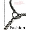 Ticome Women's Slip Chain Necklace Locker Key Heart O-Ring Black