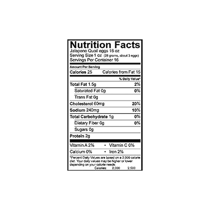 The Amish-Buggy Jalapeno Quail Eggs, 2 jars 16 Ounce