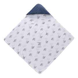 LAT Baby Car Seat Blanket, Universal Baby Swaddling Blanket,Baby Boy Girl Hooded Cosy Toes,Double Layer Cotton Warm Baby Blanket Wrap for Car Seat, Pushchair, Pram, Buggy, 90 x 90 cm (Dinosaur)