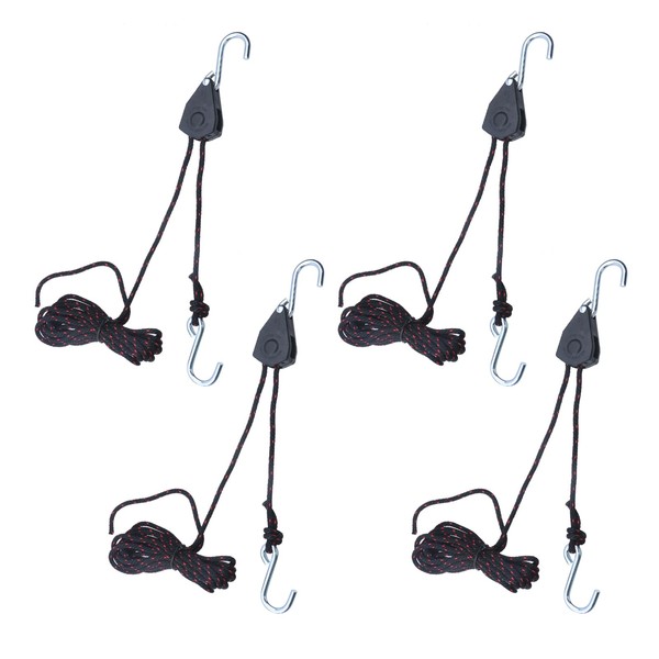 LC LICTOP 1/8in Lifting Rope with Pully Kayak Yacht Canoe