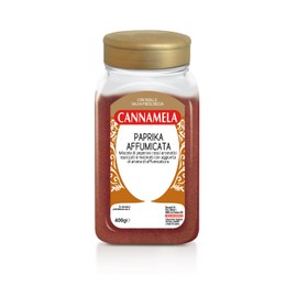 Cannamela - Linea Vasi PET, Paprika Affumicata, Confezione da 400g. Ideale per carni, patate, zuppe, cereali e legumi