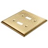 Monarch Abode Double Switch Hand Hammered Toggle Decorative Wall Plate