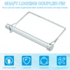 PATIKIL Trailer Coupler Pin 1/2x3-9/16x2.24"(D*L*IW), 2 Pcs Wire Lock Pin