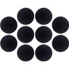 Topes de Puerta Autoadhesivos de Silicona Negro, Protector de Pared