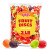 Fruit Discs Hard Candy, Assorted Flavors, 2-Pound Bulk Pack (About