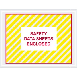 4-1/2"x6" SDS Enclosed, Yellow/Red Full Face, 1000 Pack