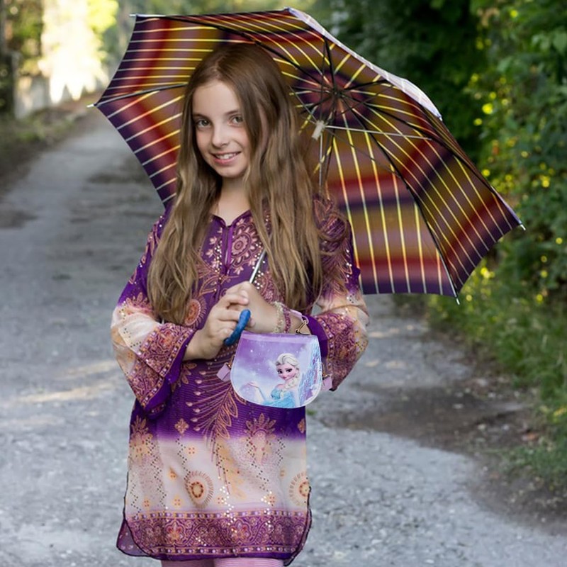 Frrozen Handbag for Girls, Cross Body Bag Cartoon Shoulder Bags