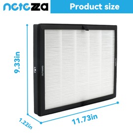 E-200 True HEPA Filters Replacement Fit for Lunino E-200 Air Purifier Filter, 3 Stage Strong and Efficient Filtration System with Activated Carbon Filter, 2 Pack