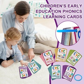 Sight Word Flash Cards - Word Flash Cards - Early Education Learning Puzzle Phonics Games for Ages 3+ Girls Boys Daycare Travel Classroom Family Indoor Kindergarten Homeschool