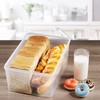 Tiawudi 2 Pack Large Bread Box for Kitchen Countertop, Airtight