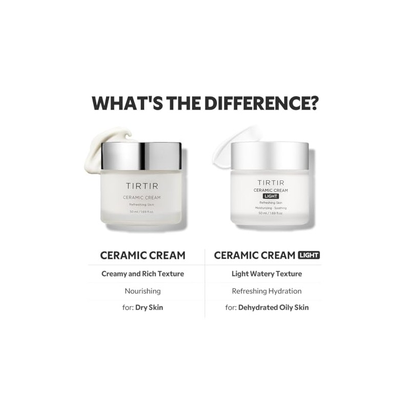 TIRTIR Natural Ceramide Cream | Deep moisturizer for Glass Skin,